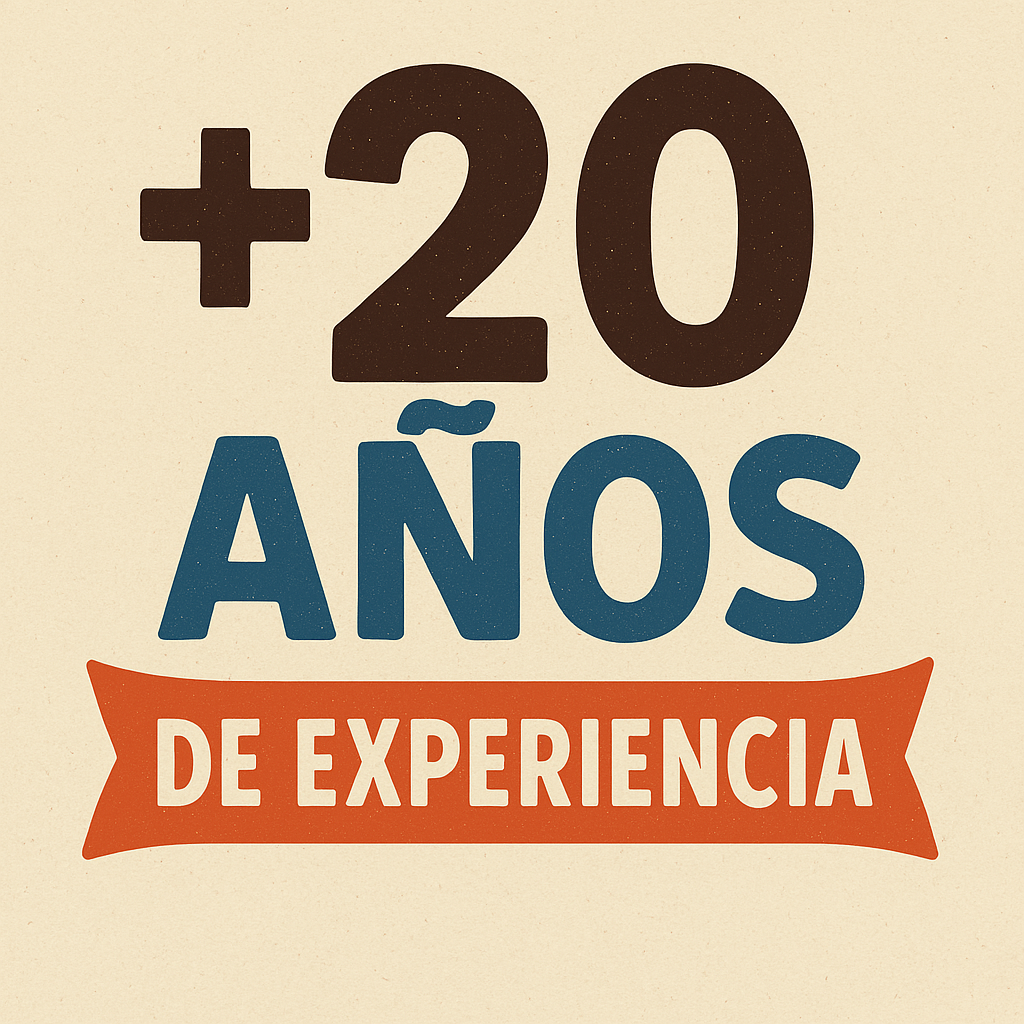 20 años de experiencia